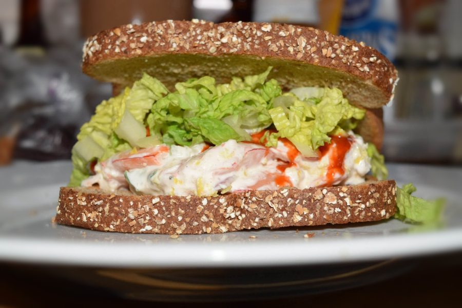 Recette de cuisine : Sandwich crevettes et Saint Môret